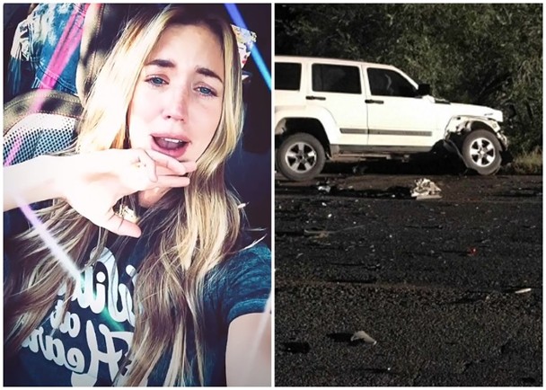 警方怀疑女歌手Kylie醉驾超速引致车祸。